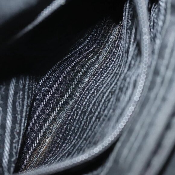 PRADA Hand Bag Nylon Plastic Black Clear Auth - Picture 12 of 16